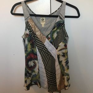 Anthropologie silk tank